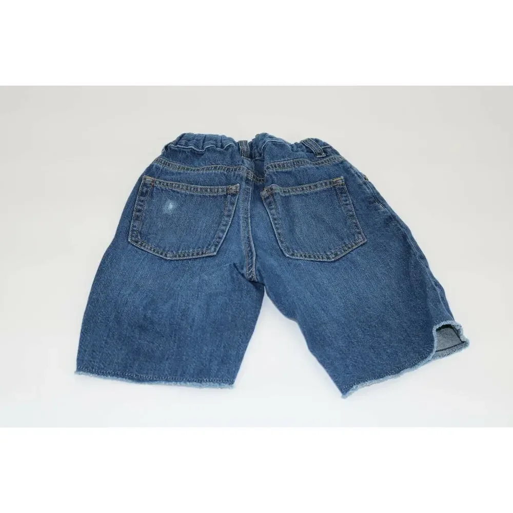 Gymboree Boys Outfit Bundle Denim Shorts Short Sleeve Size Small 5/6